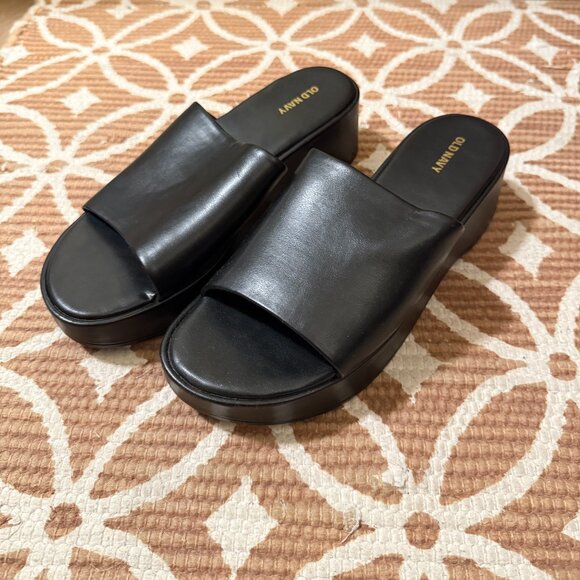 Old Navy Platform Sandal - Black Size 9.5 - Picture 1 of 4